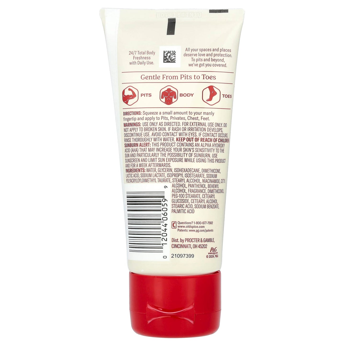 Old Spice, Total Body, Deodorant Cream, Aluminum Free, Fiji , 3 oz (85 g) - Image 2