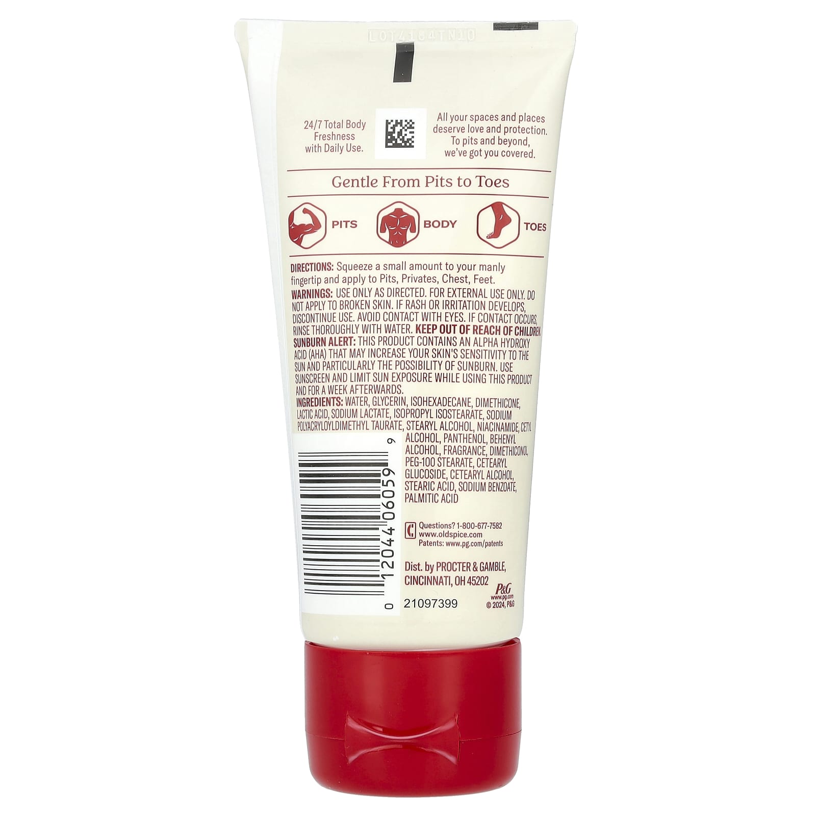 Old Spice, Total Body, Deodorant Cream, Aluminum Free, Fiji , 3 oz (85 g) - Image 2