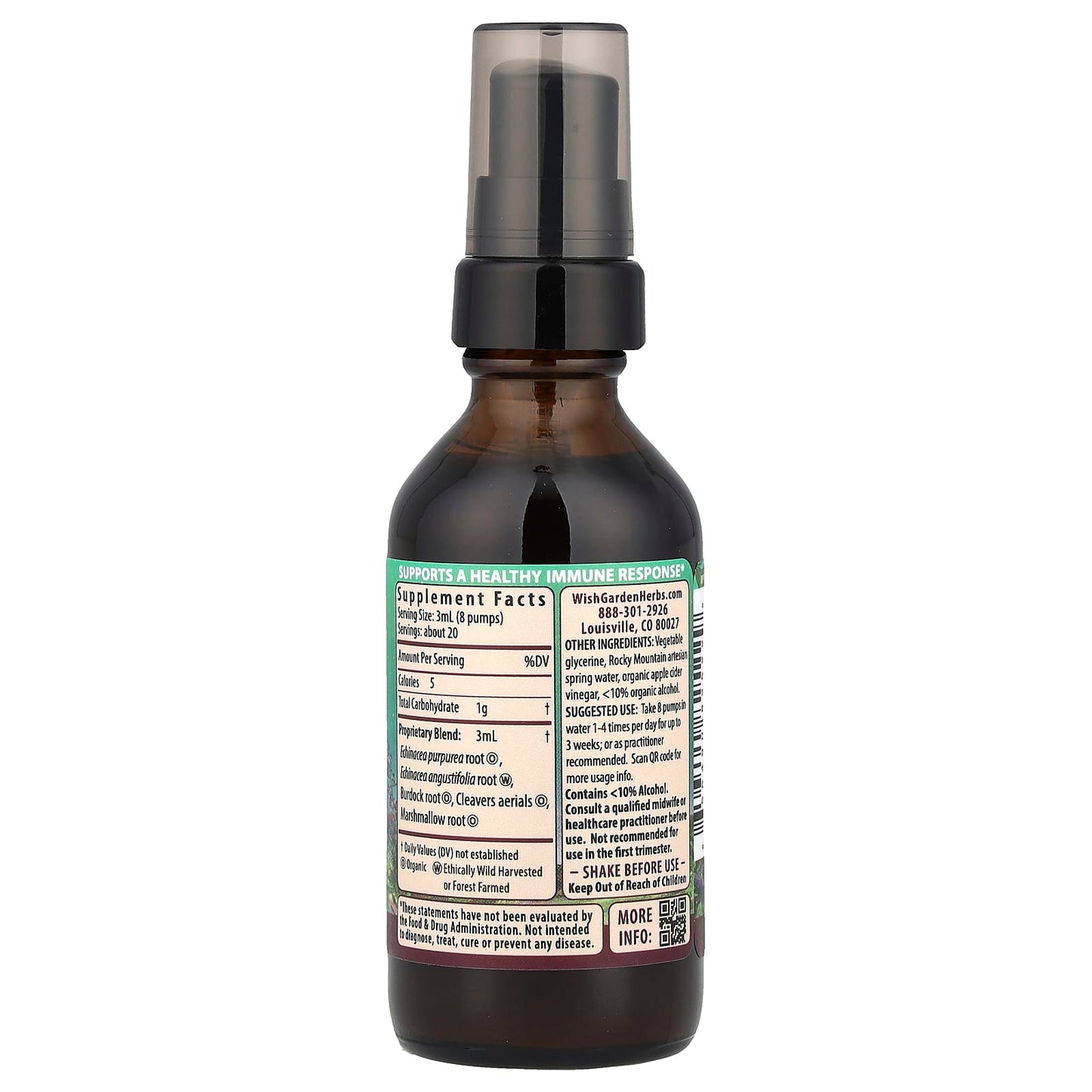 WishGarden Herbs, Immune™ Boost, Pregnancy, 2 fl oz (59 ml) - Image 2