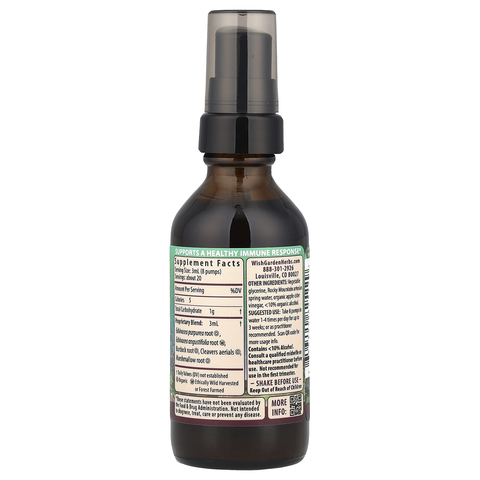 WishGarden Herbs, Immune™ Boost, Pregnancy, 2 fl oz (59 ml) - Image 2