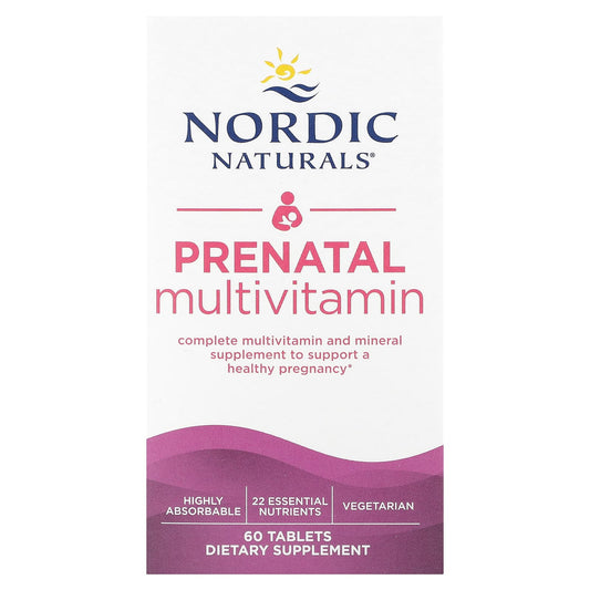 Nordic Naturals, Prenatal Multivitamin, 60 Tablets - Image 1