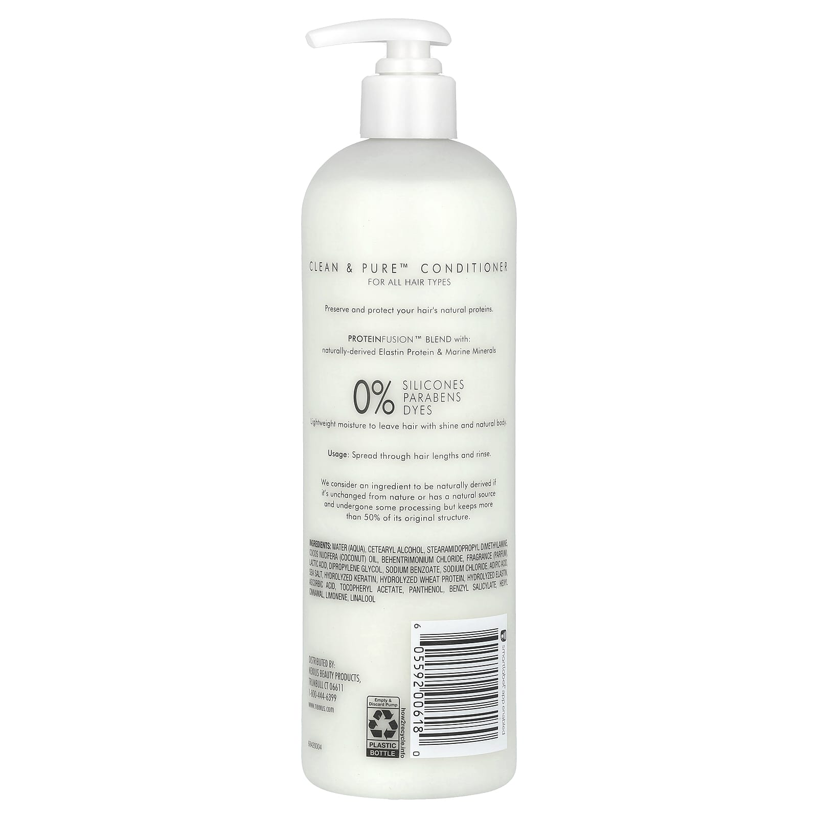 Nexxus, Clean & Pure™, Nourishing Detox Conditioner, All Hair Types, 16.5 fl oz (488 ml) - Image 2