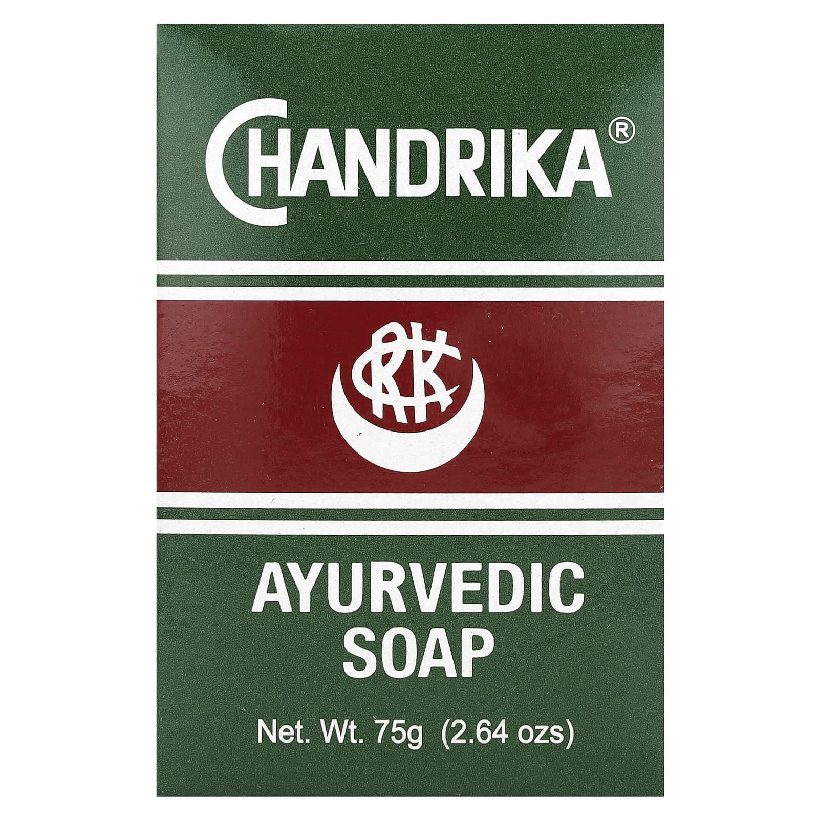 Ayurvedic Chandrika Soap, Natural Bar Soap for Skin, 2.64 oz (75 g) - Image 1