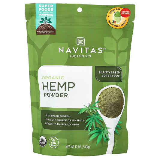 Navitas Organics, Organic Hemp Powder, 12 oz (340 g) - Image 1