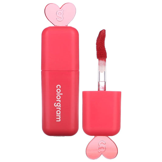 Colorgram Cooling Strawberry Lip Tint - Weightless, Velvety Finish - Image 1