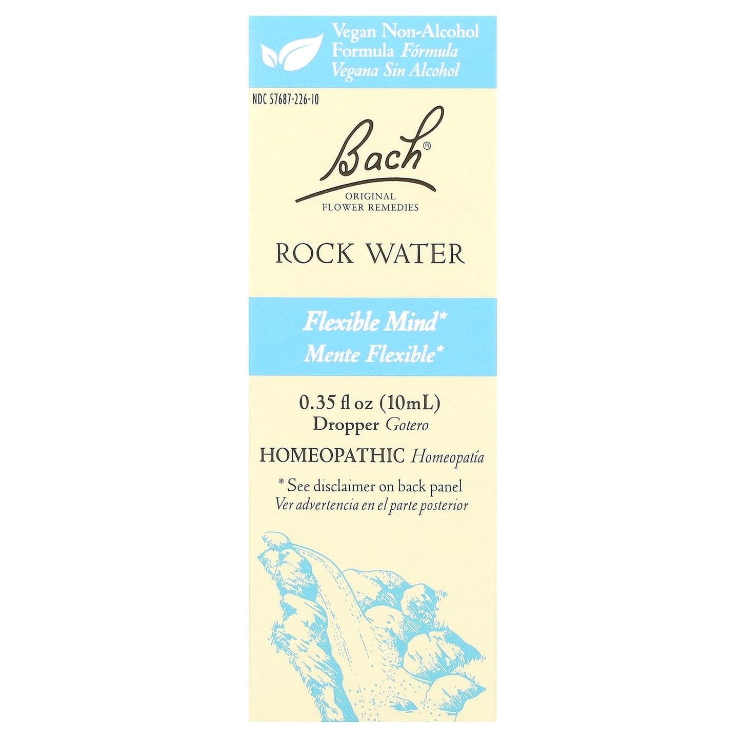 Bach Rock Water Flower Remedy for Emotional Balance - 10ml - Image 1