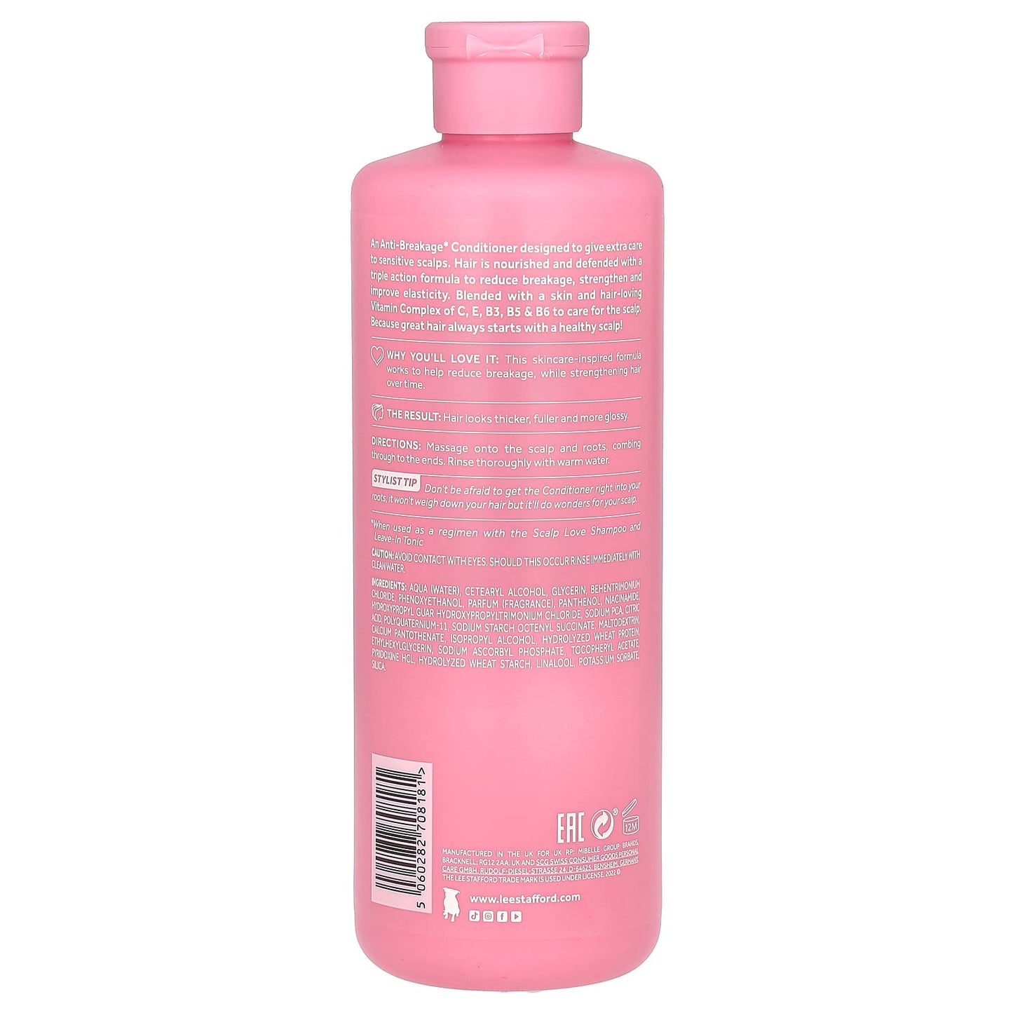 Lee Stafford, Scalp Love, Anti-Breakage Conditioner, For Fine Hair & Sensitive Scalps, 16.9 fl oz (500 ml) - Image 2