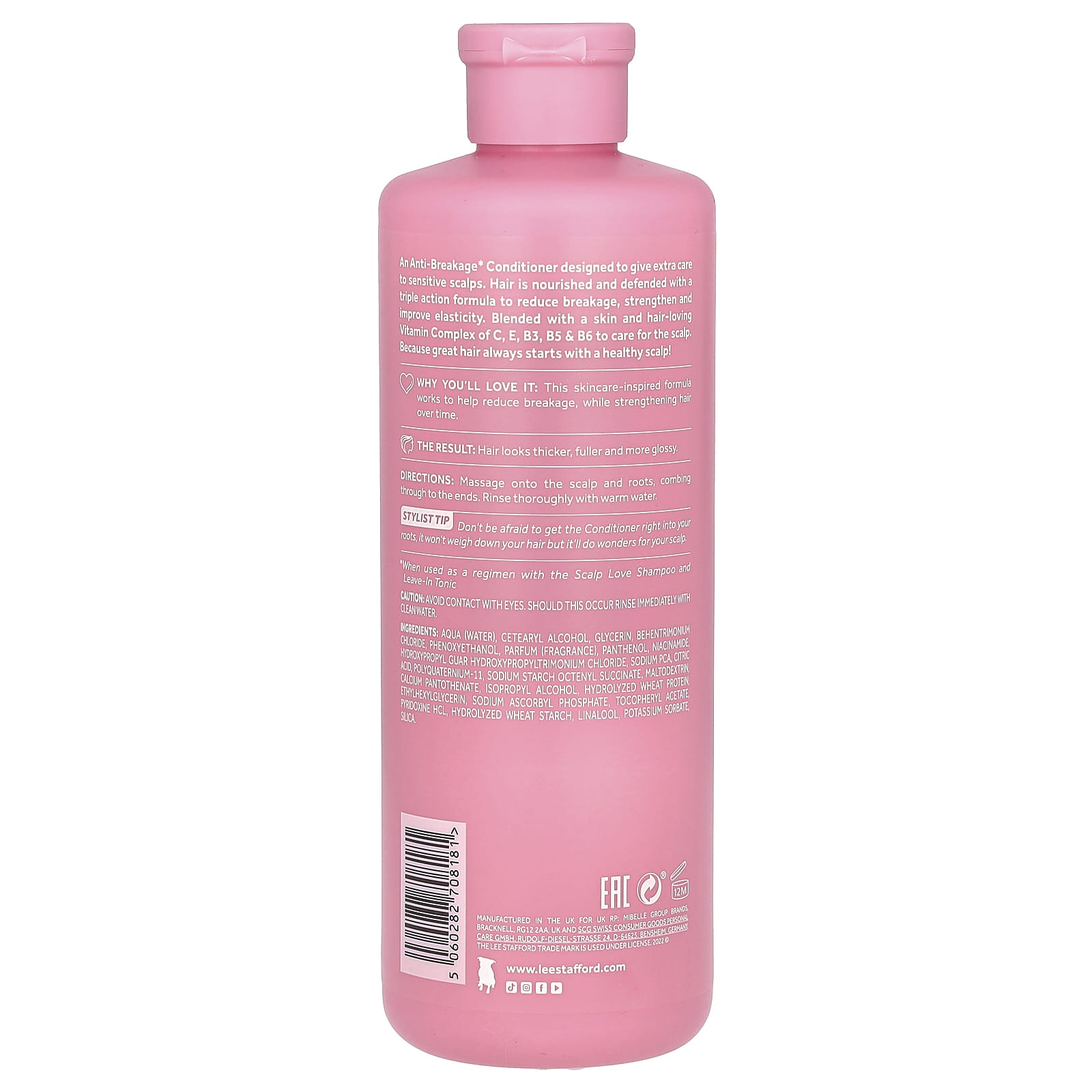 Lee Stafford, Scalp Love, Anti-Breakage Conditioner, For Fine Hair & Sensitive Scalps, 16.9 fl oz (500 ml) - Image 2