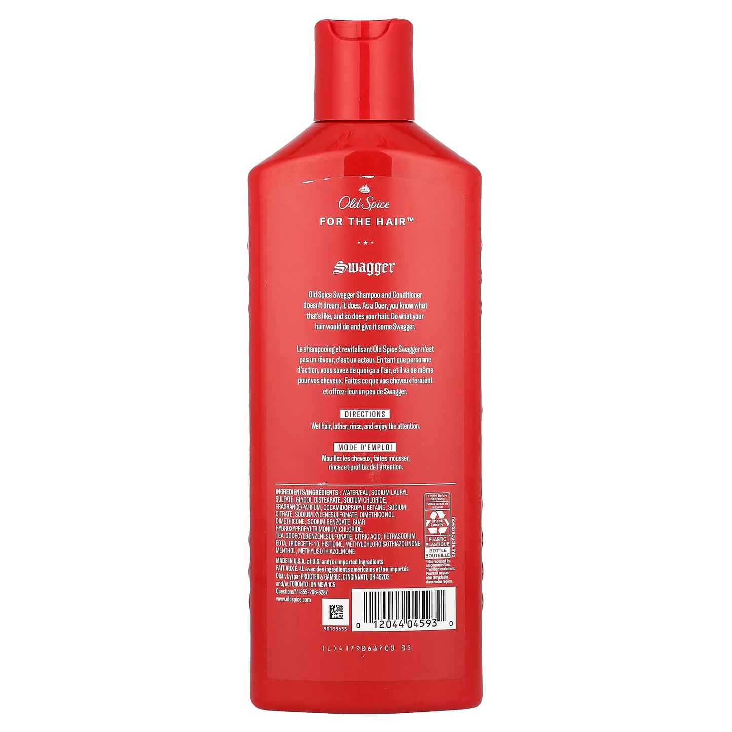 Old Spice, 2 in 1 Shampoo & Conditioner, Swagger, 13.5 fl oz (400 ml) - Image 2