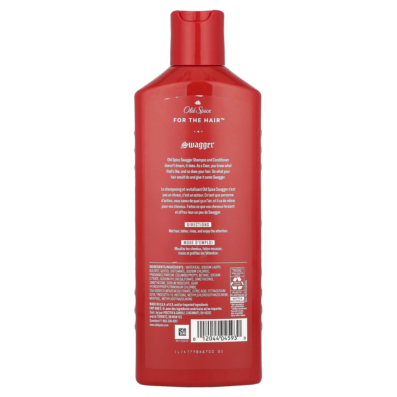 Old Spice, 2 in 1 Shampoo & Conditioner, Swagger, 13.5 fl oz (400 ml) - Image 2