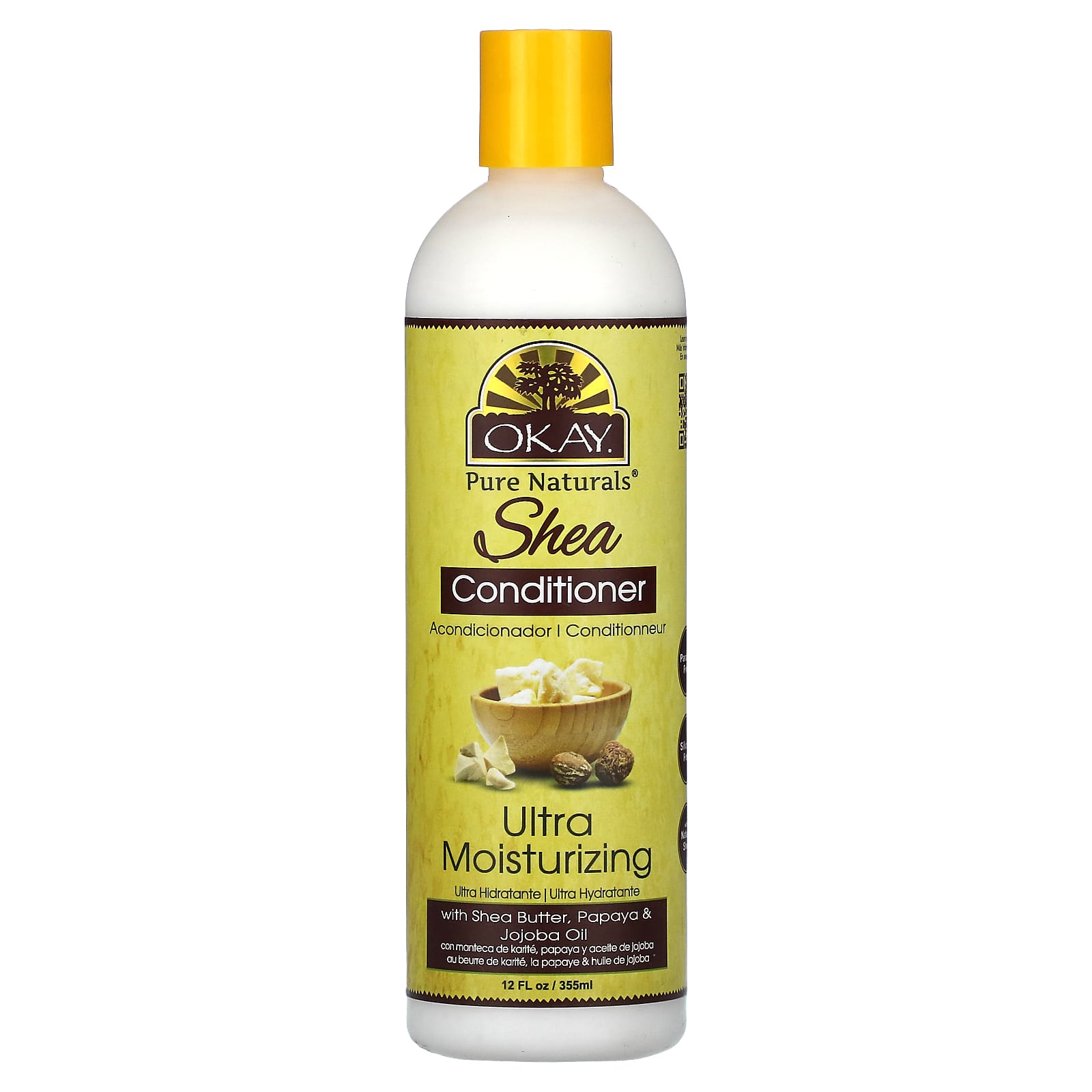 Okay Pure Naturals, Ultra Moisturizing Shea Conditioner, 12 fl oz (355 ml) - Image 1