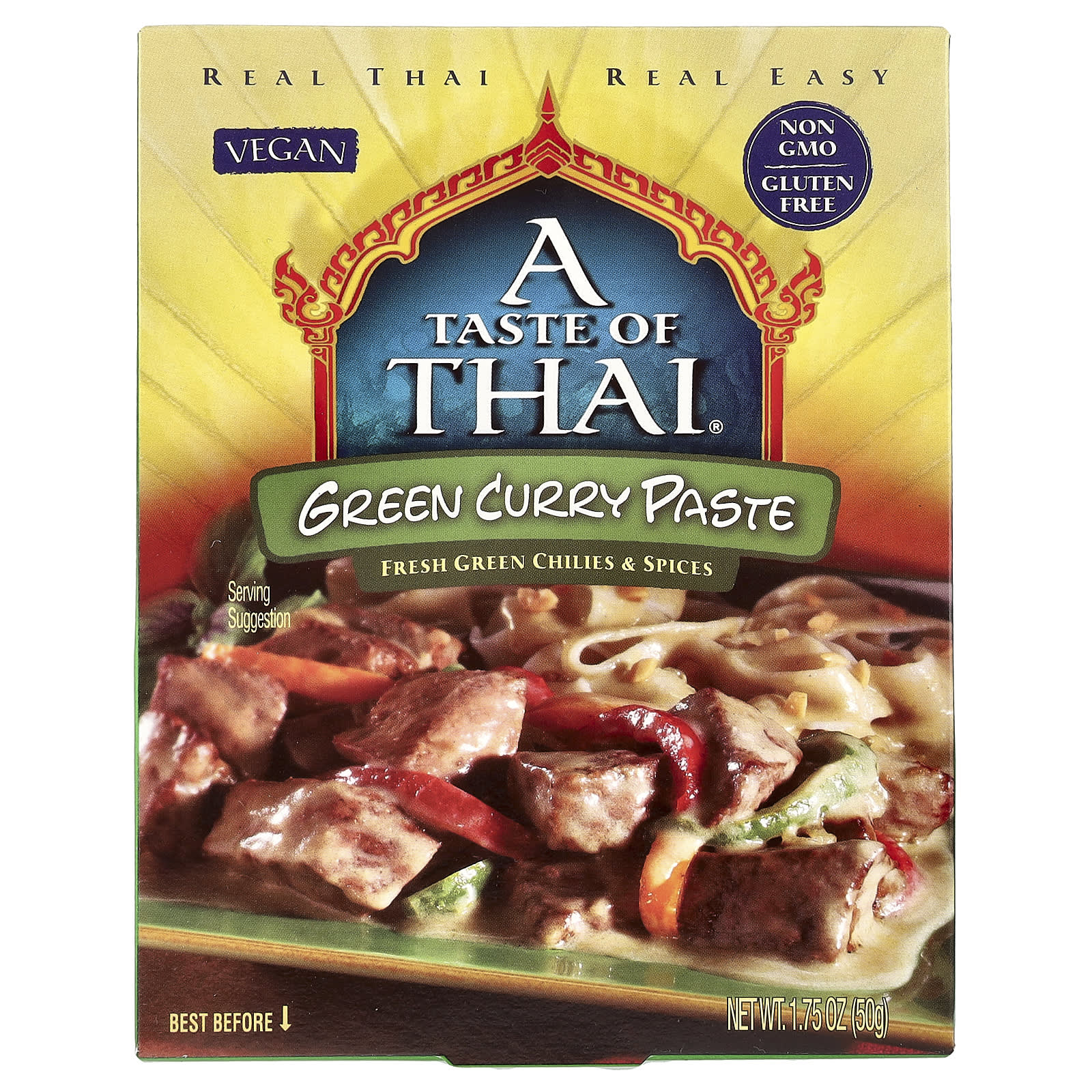 Authentic Thai Green Curry Paste, 50g, Vegan & Gluten-Free - Image 1