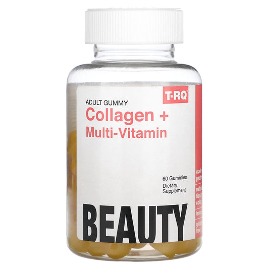 T-RQ, Adult Gummy, Collagen + Multi-Vitamin, Lemon, 60 Gummies - Image 1