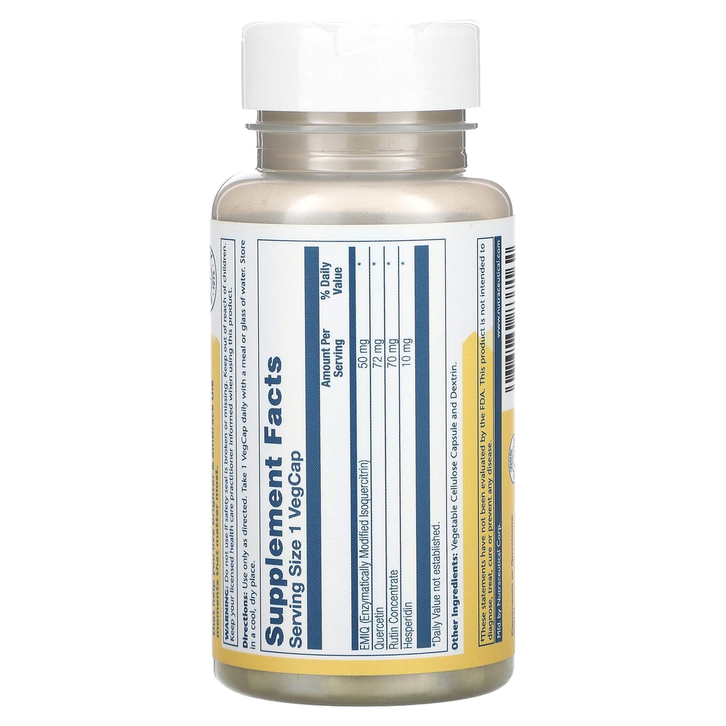 Solaray, Activated Quercetin, Emiq, 50 mg, 30 VegCaps - Image 2