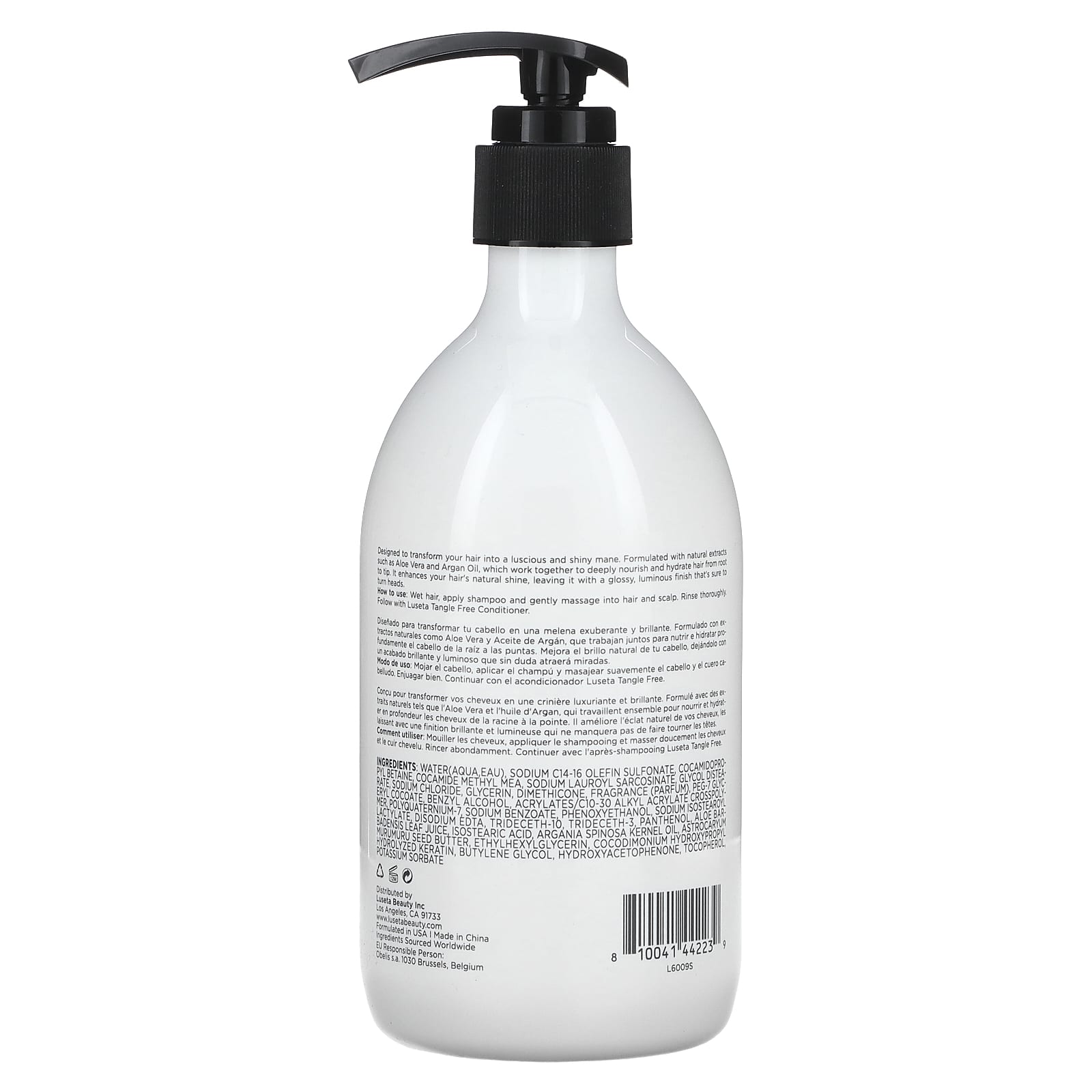 Luseta Beauty, Tangle Free Shampoo, For All Hair Types, 16.9 fl oz (500 ml) - Image 2