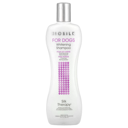 BioSilk Whitening Shampoo for Dogs, Paraben & Sulfate Free, 12 fl oz - Image 1