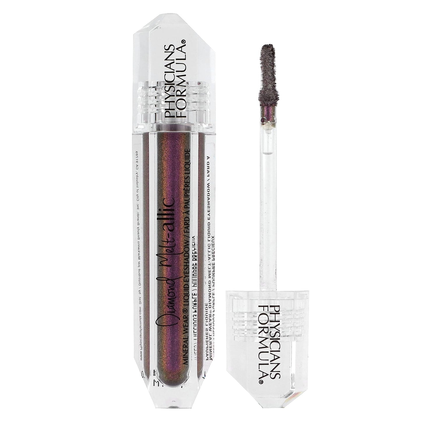 Physicians Formula, Mineral Wear, Diamond Melt-allic Liquid Eyeshadow, 1712259 Precious Purple, 0.09 fl oz (2.8 ml) - Image 1