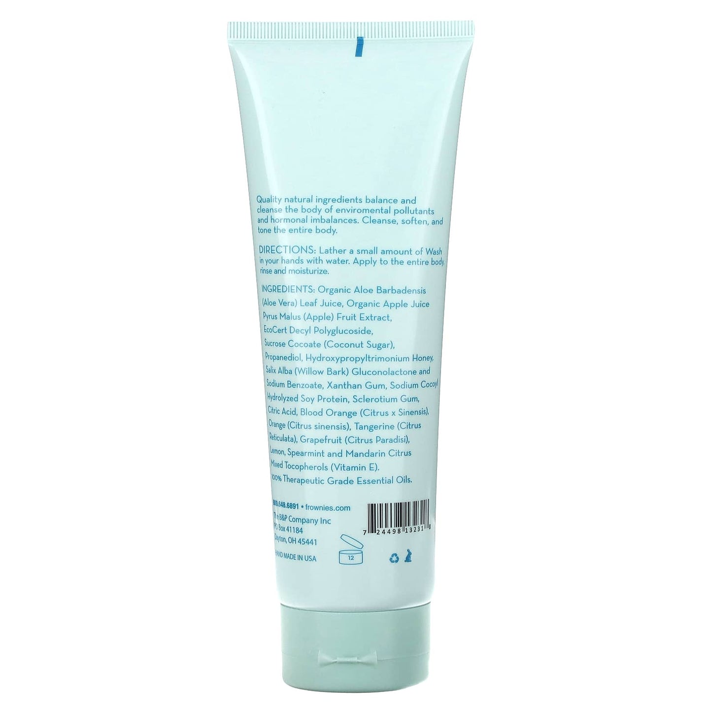 Natural Citrus Honey Body Wash for Balanced Skin - 8 oz - Image 2