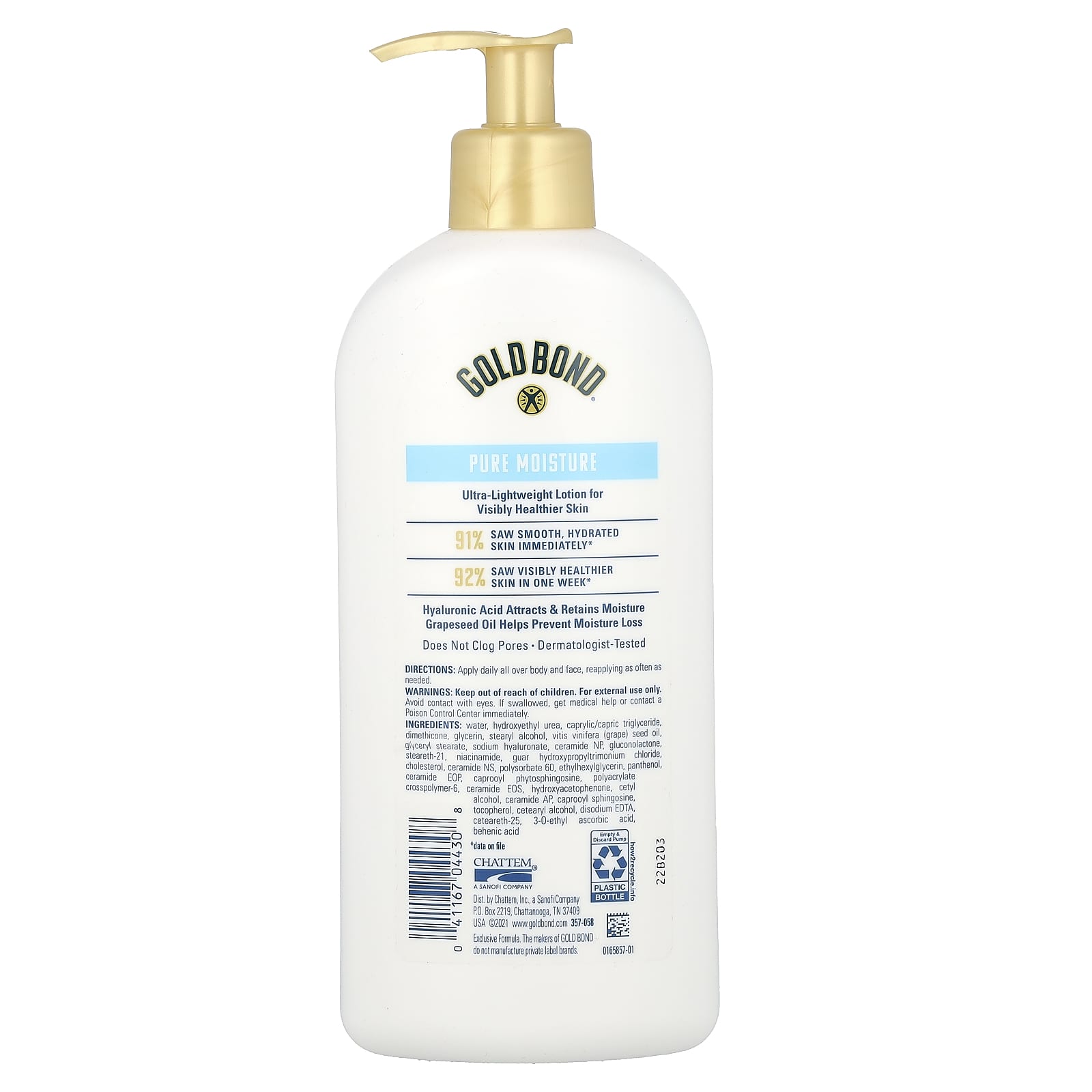 Gold Bond Pure Moisture Daily Body & Face Lotion (14 oz) - Image 2