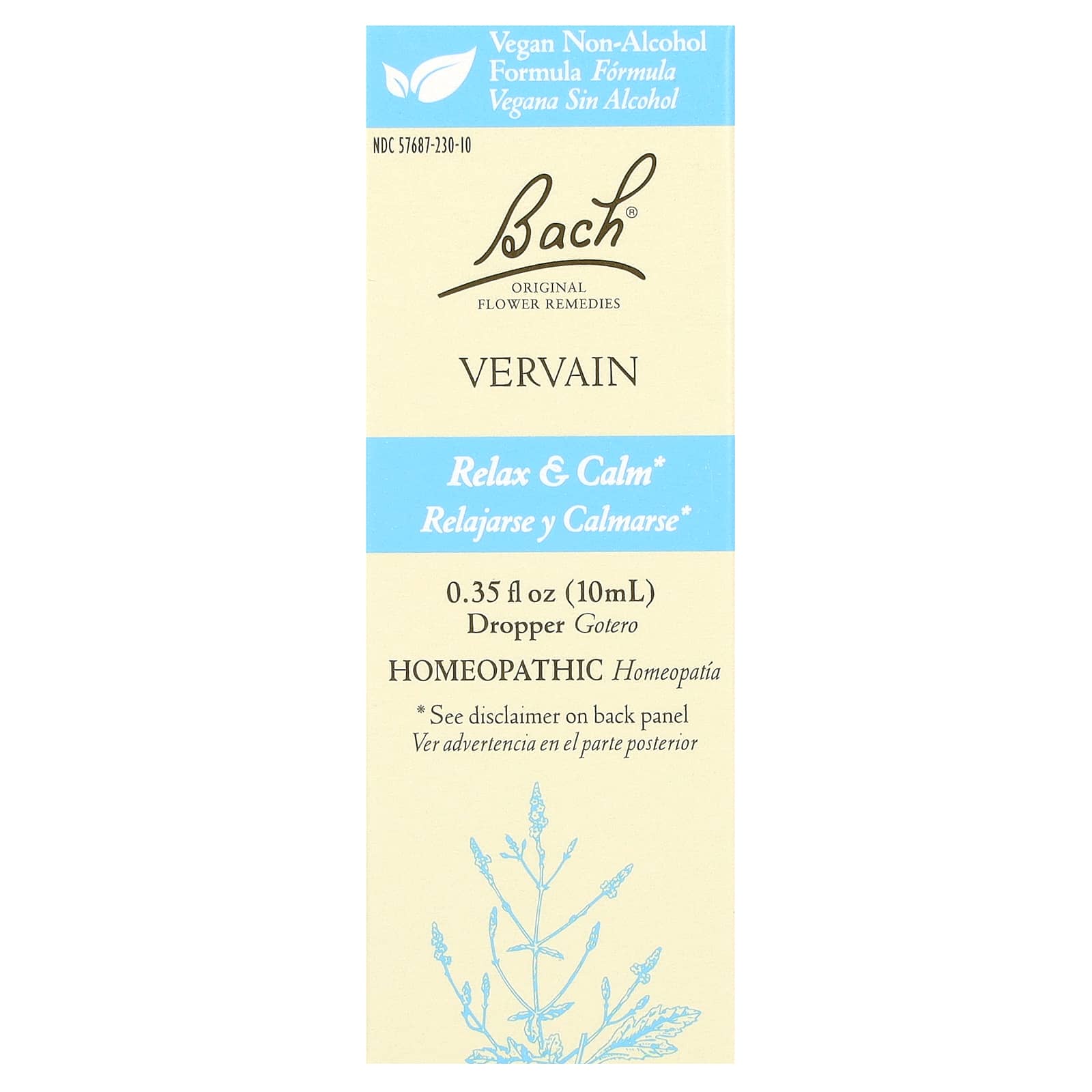 Vervain Flower Remedy by Bach for Relaxation & Calm - Image 1