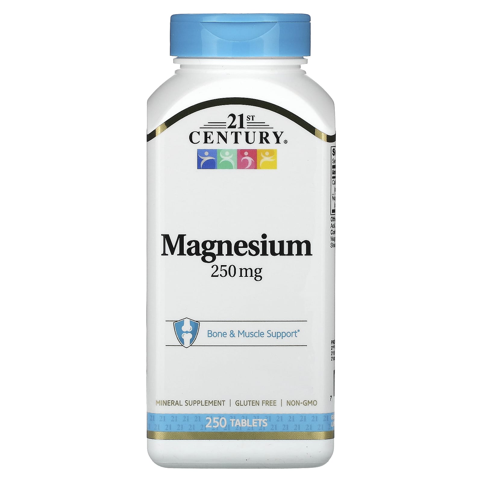 Magnesium Supplement for Bone & Muscle Support by 21st Century - Image 1