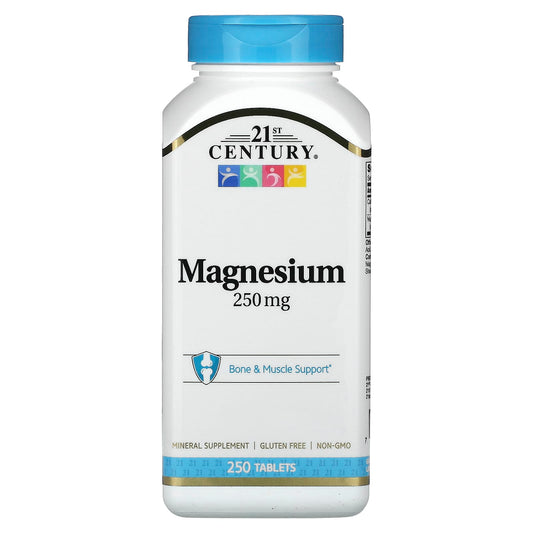 Magnesium Supplement for Bone & Muscle Support by 21st Century - Image 1