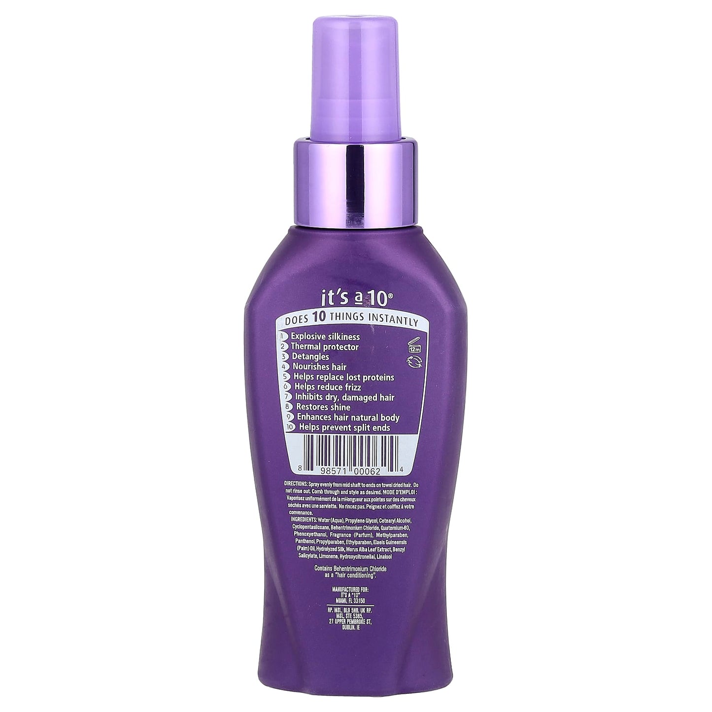 Silk Leave-In Hair Treatment for Smooth, Frizz-Free Hair - 4 fl oz - Image 2