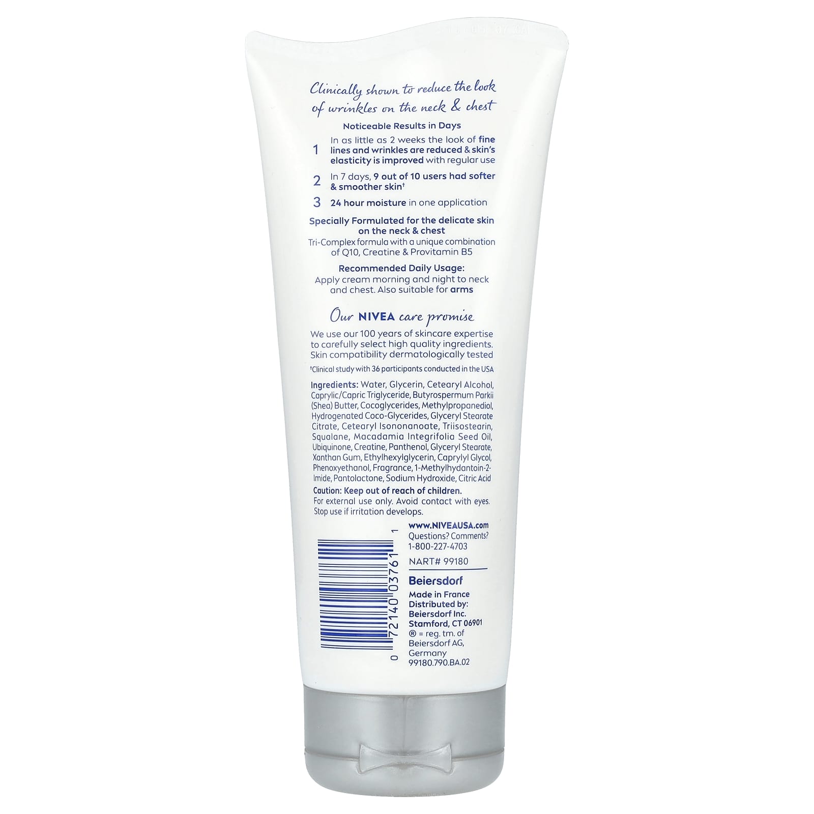 Nivea, Skin Firming & Anti-Wrinkle Neck & Chest Cream, 6.7 oz (189 g) - Image 2