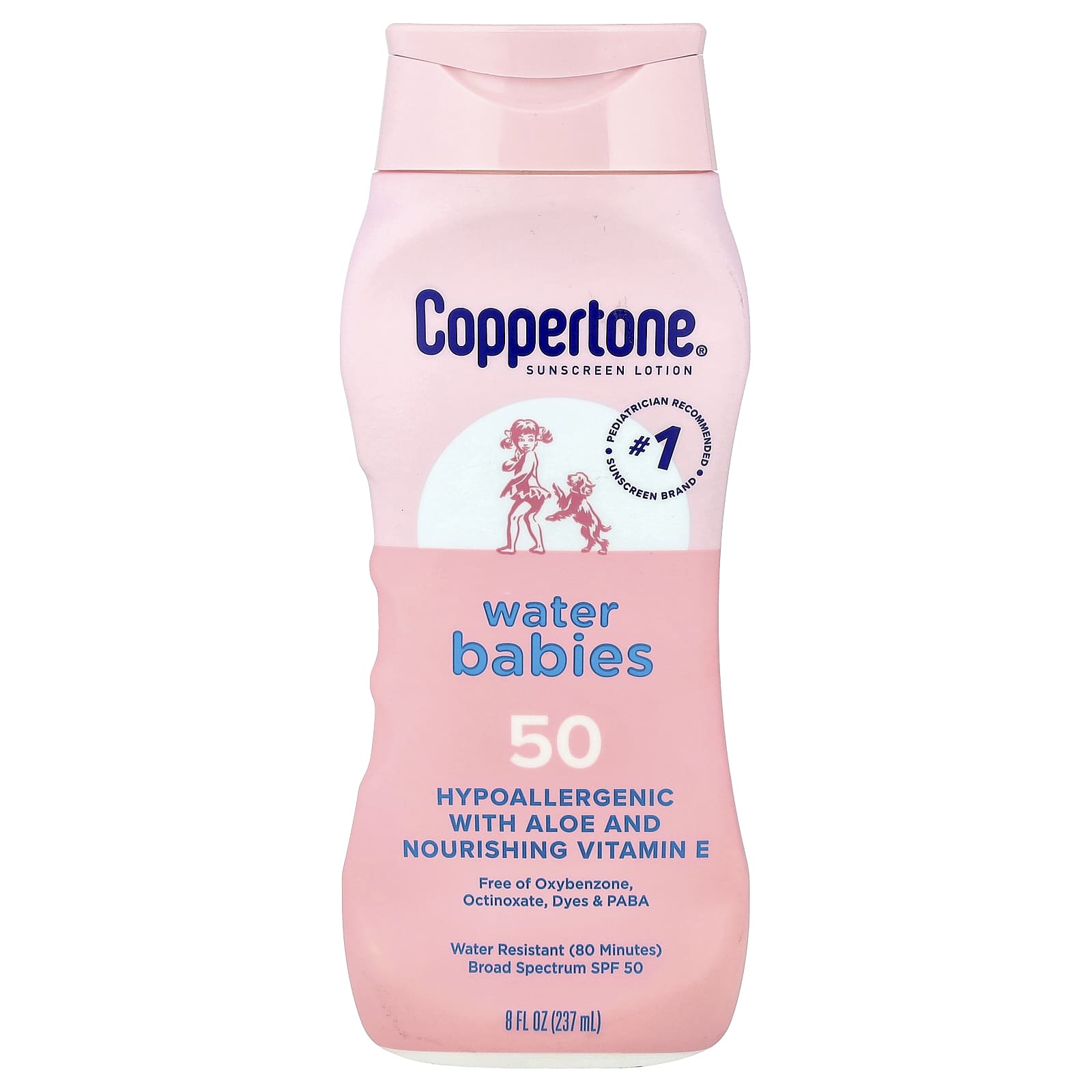 Coppertone Water Babies Baby Sunscreen Lotion, SPF 50, 8 fl oz - Image 1