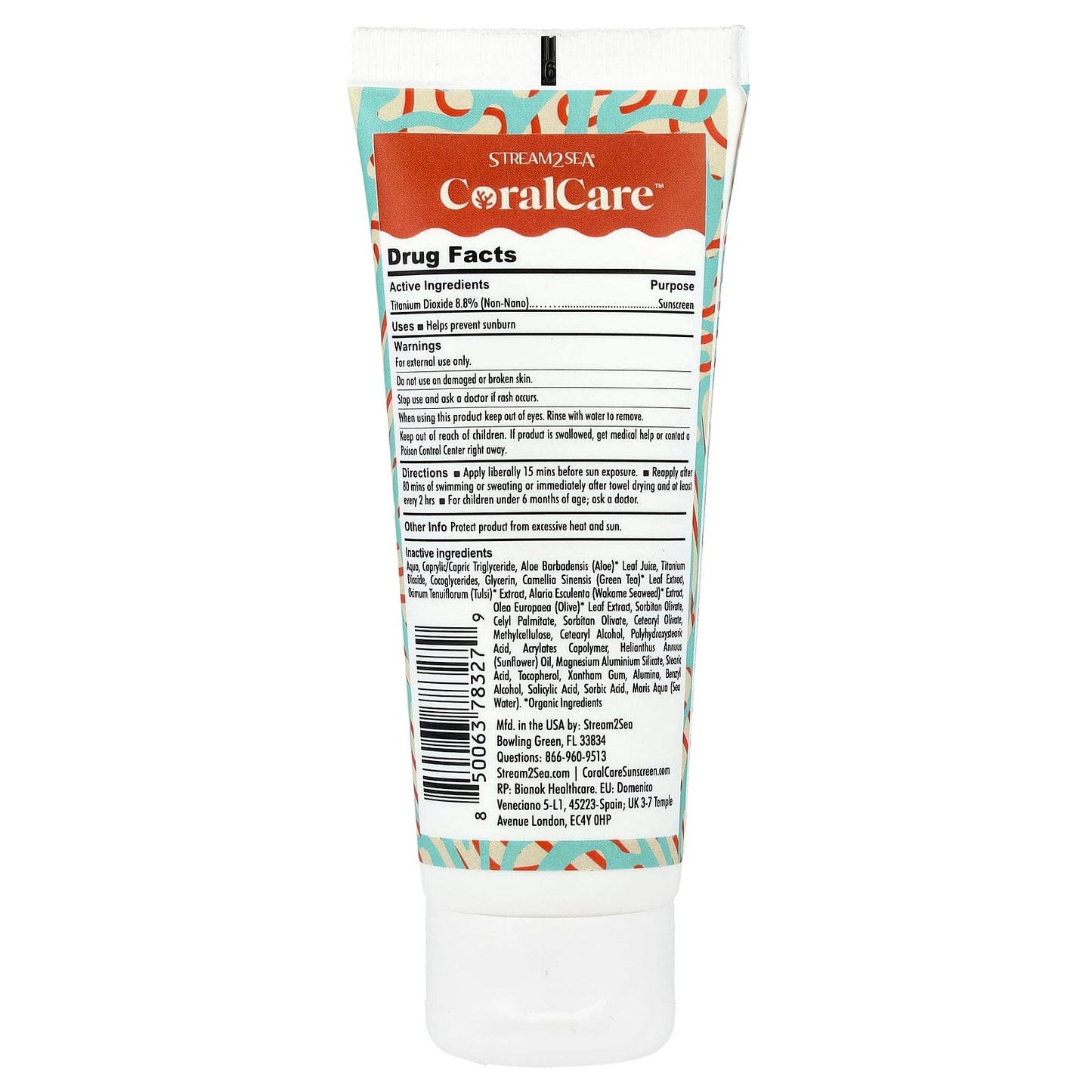 Stream2Sea, Coral Care™ Sunscreen, SPF 30, 2.5 fl oz (75 ml) - Image 2