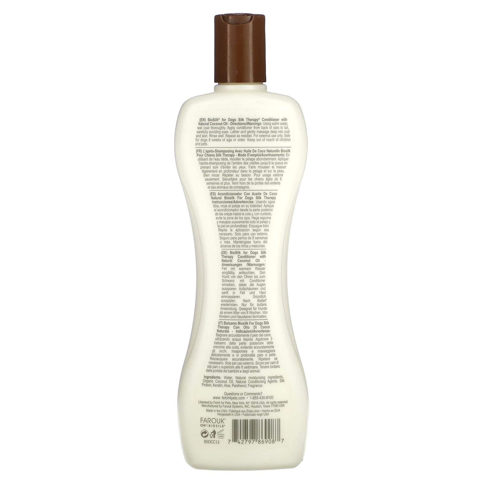 Biosilk Silk Therapy Conditioner for Dogs, 12 fl oz (355 ml) - Image 2