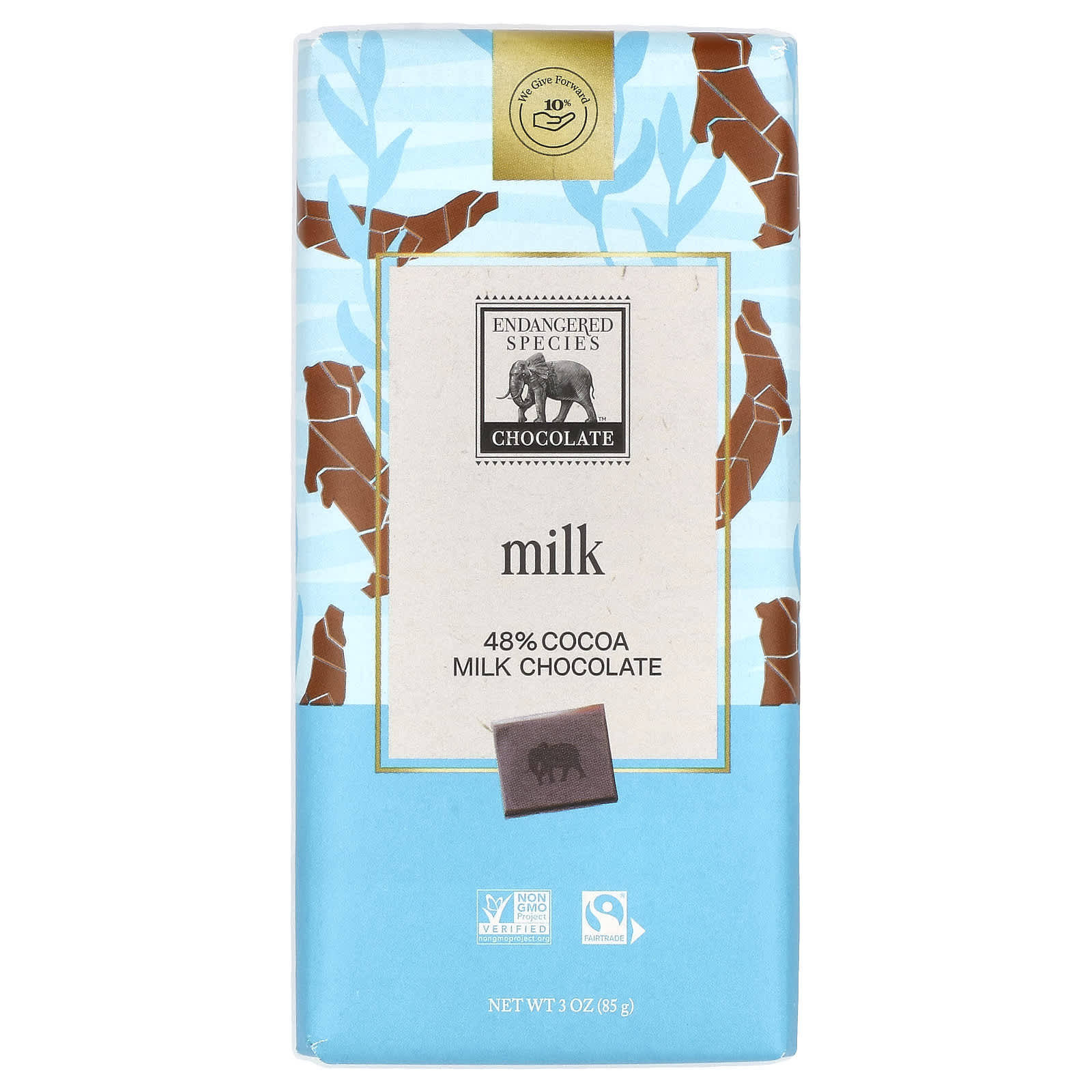 Decadent Fairtrade Milk Chocolate by Endangered Species - Image 1
