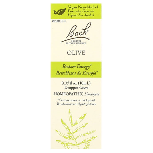Bach Olive Flower Remedy for Energy, 0.35 fl oz (10 ml) - Image 1