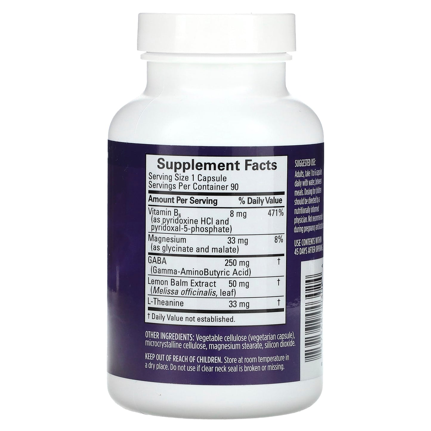 BrainMD GABA Calming Support for Anxiety Relief - 90 Vegan Capsules - Image 2