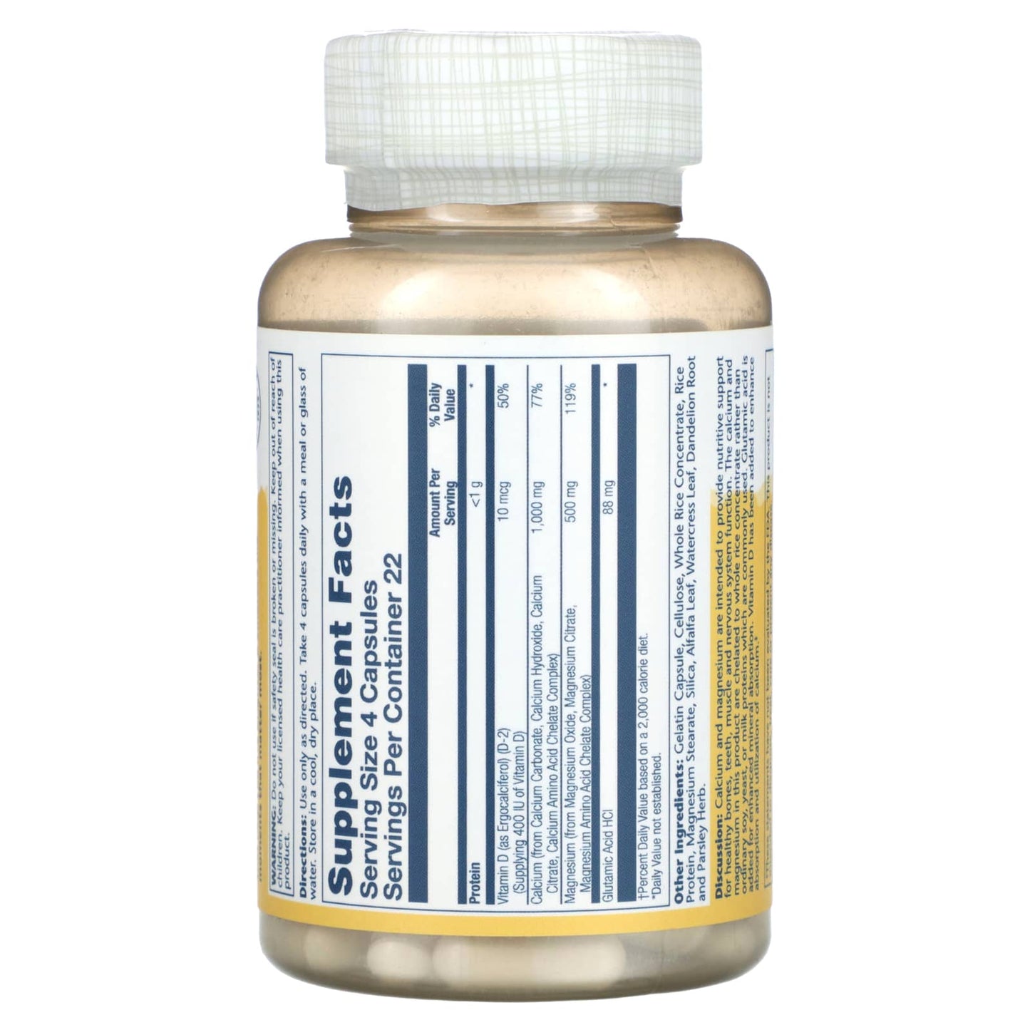 Solaray, Enhanced Absorption, Calcium Magnesium, 90 Capsules - Image 2
