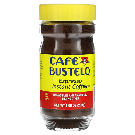 Café Bustelo Espresso Instant Coffee, 7.05 oz - Quick Energy Boost - Image 1