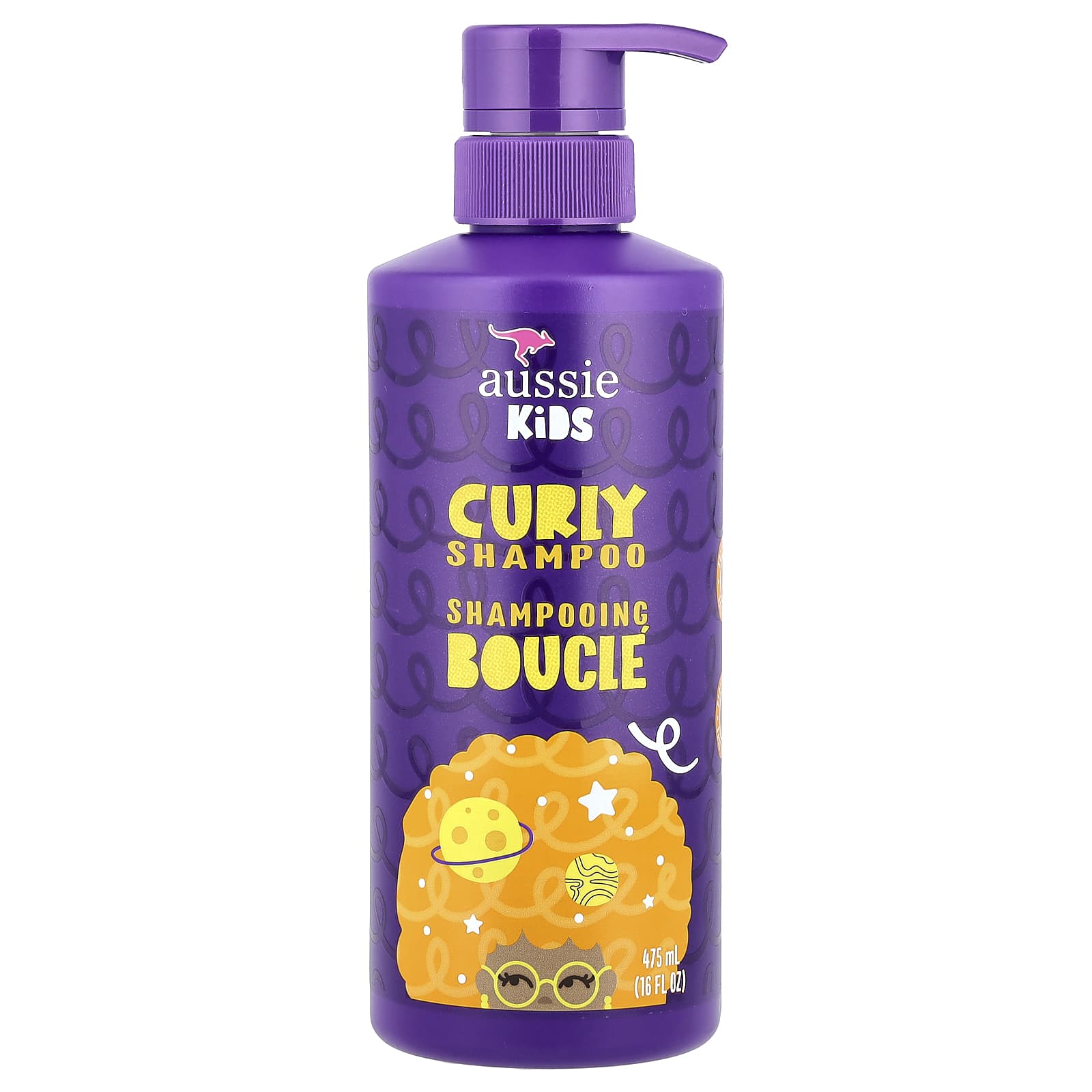 Aussie Kids Curly Shampoo, Sulfate Free, 16 fl oz (475 ml) - Image 1