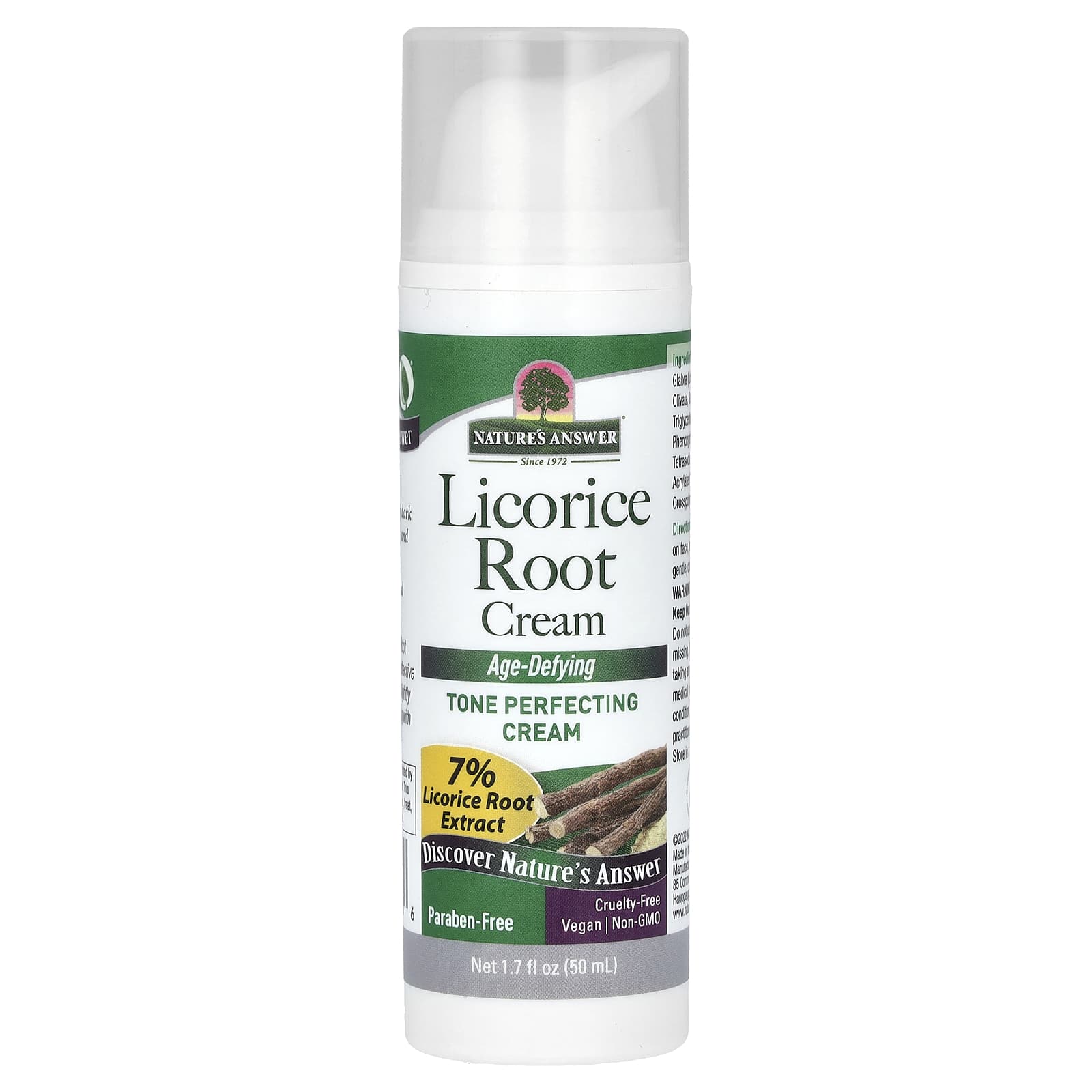 Nature's Answer, Licorice Root Cream, 1.7 fl oz (50 ml) - Image 1