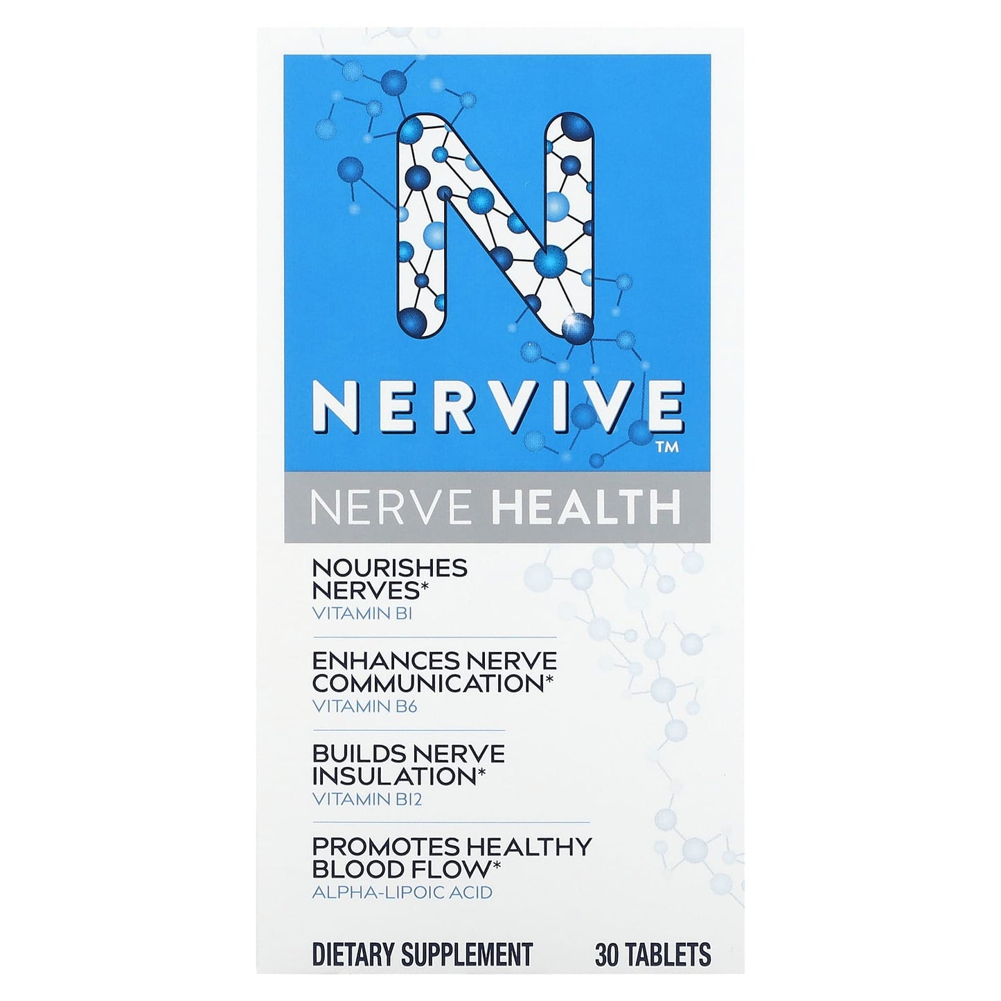 Nervive, Nerve Health, 30 Tablets - Image 1