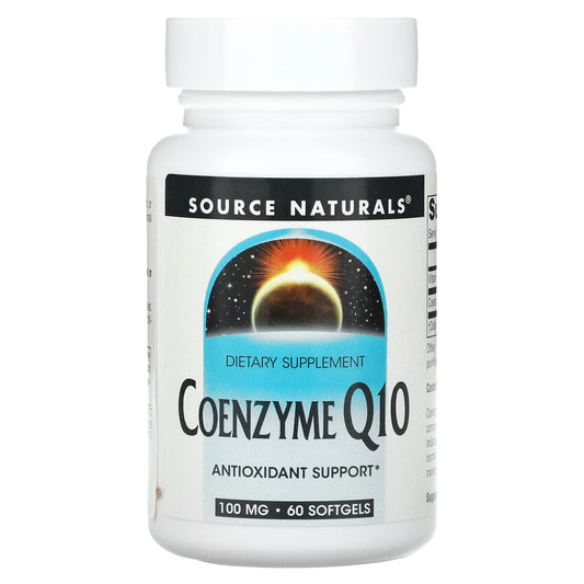 Source Naturals, Coenzyme Q10, 100 mg, 60 Softgels - Image 1