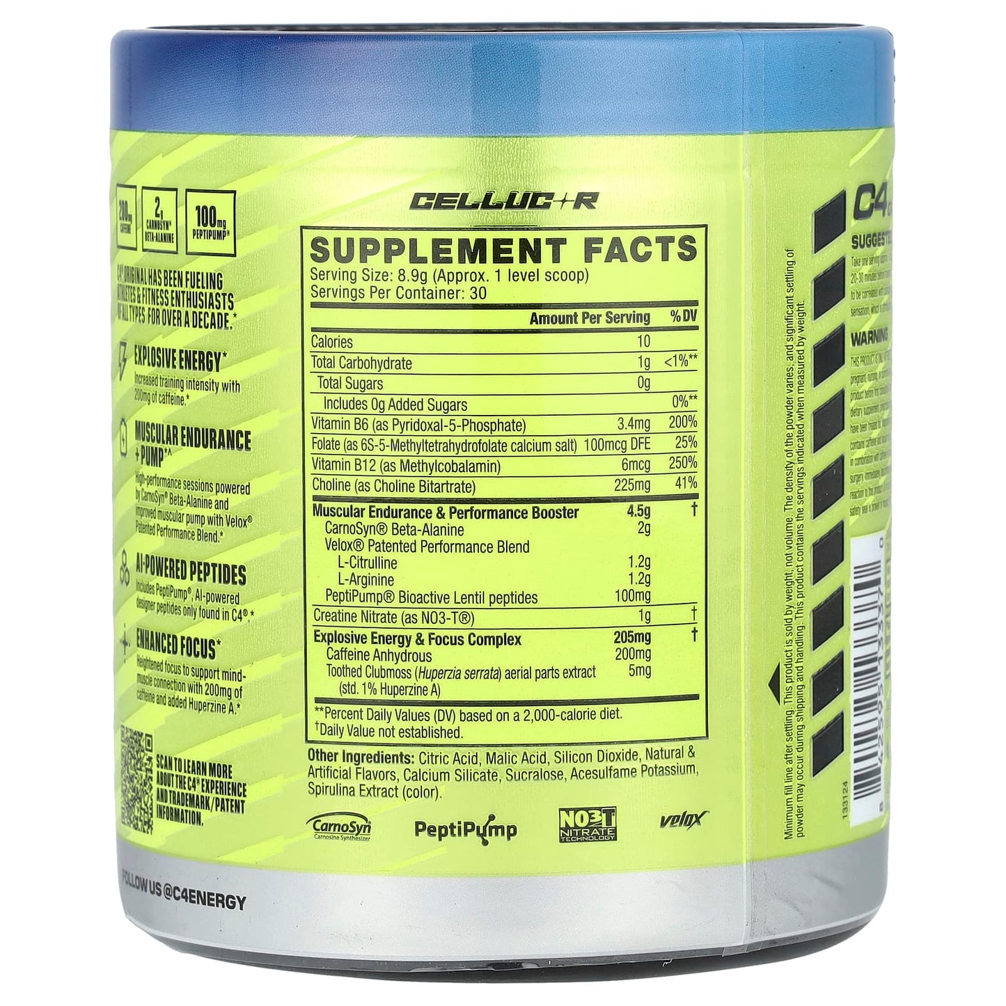 Cellucor C4 Original Pre-Workout Supplement, Icy Blue Razz, 267 oz - Image 2