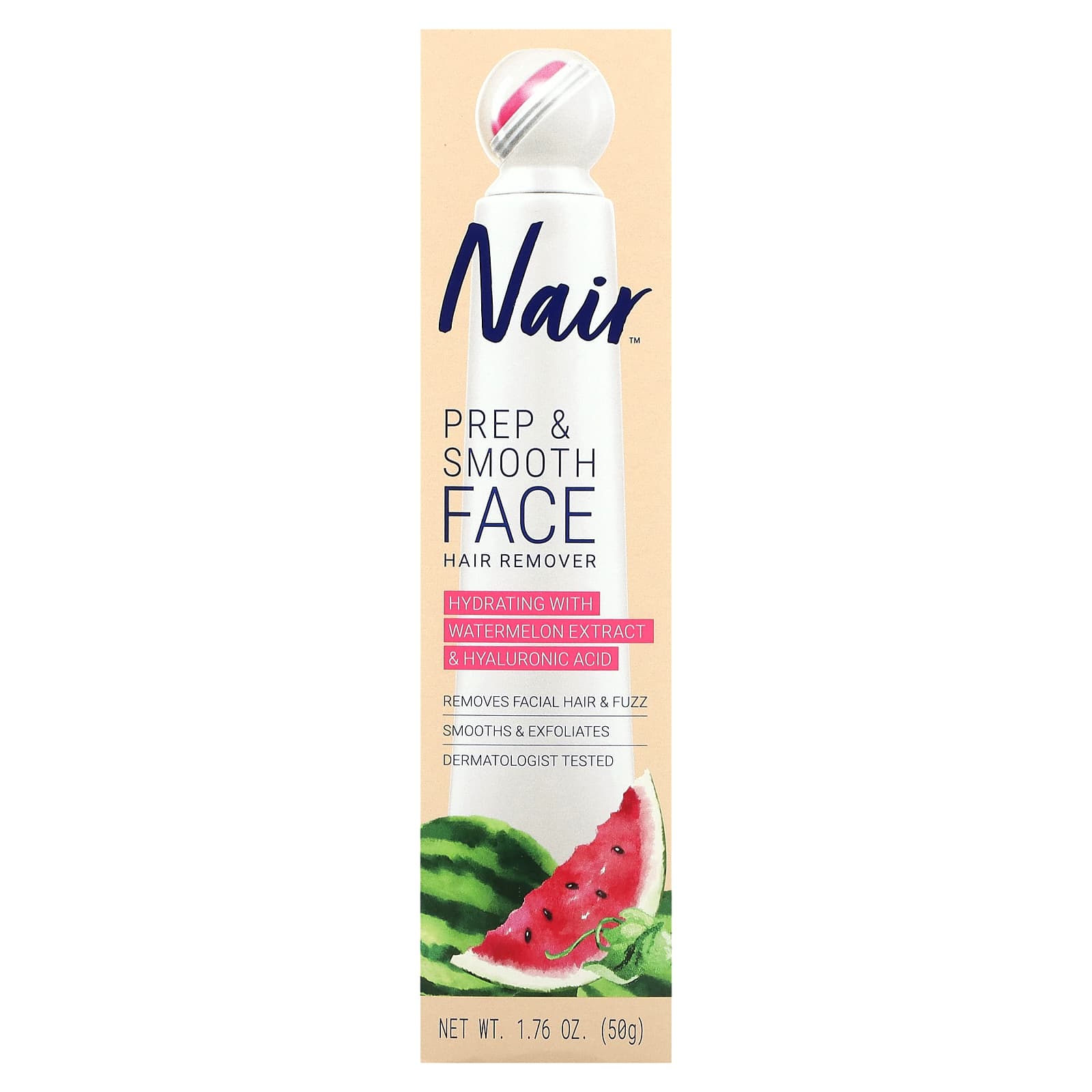 Nair, Hair Remover, Prep & Smooth Face, 1.76 oz (50 g) - Image 2