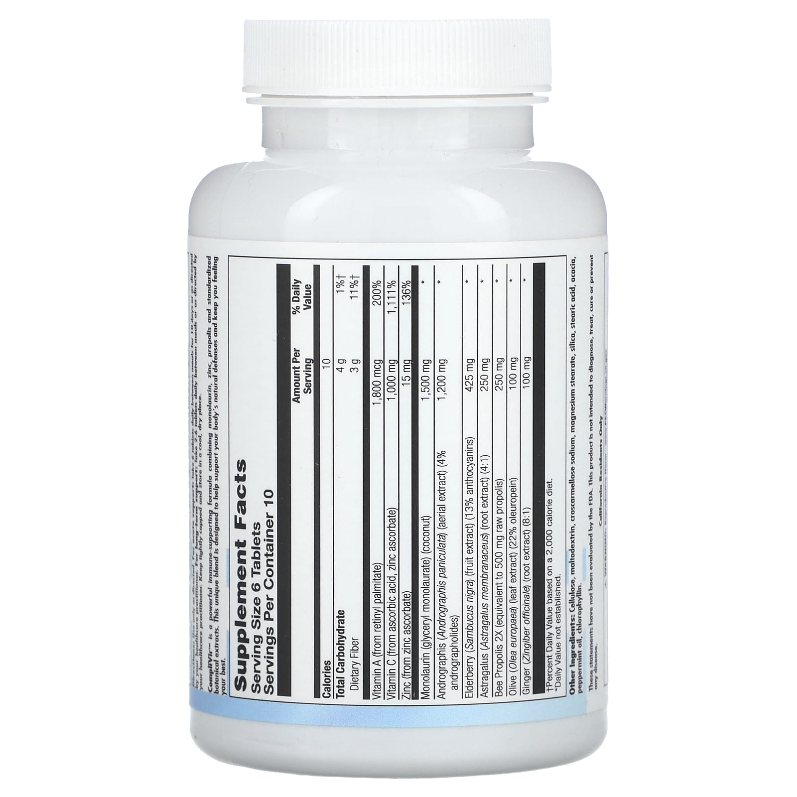 Nutra BioGenesis, CompliVir, 60 Tablets - Image 2