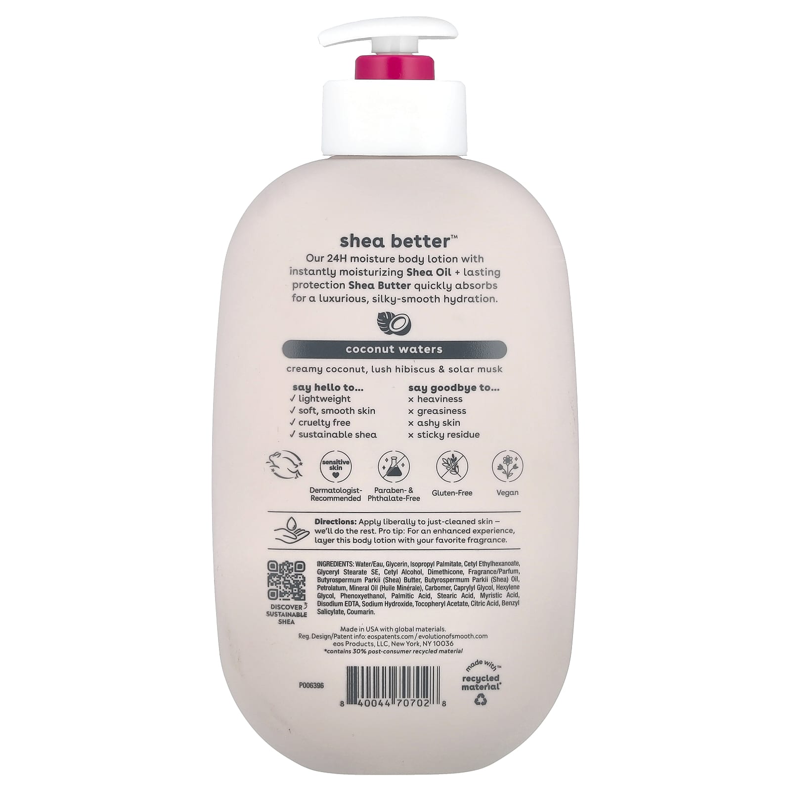 Shea Better 24H Moisture Body Lotion by EOS - Coconut Waters - Image 2