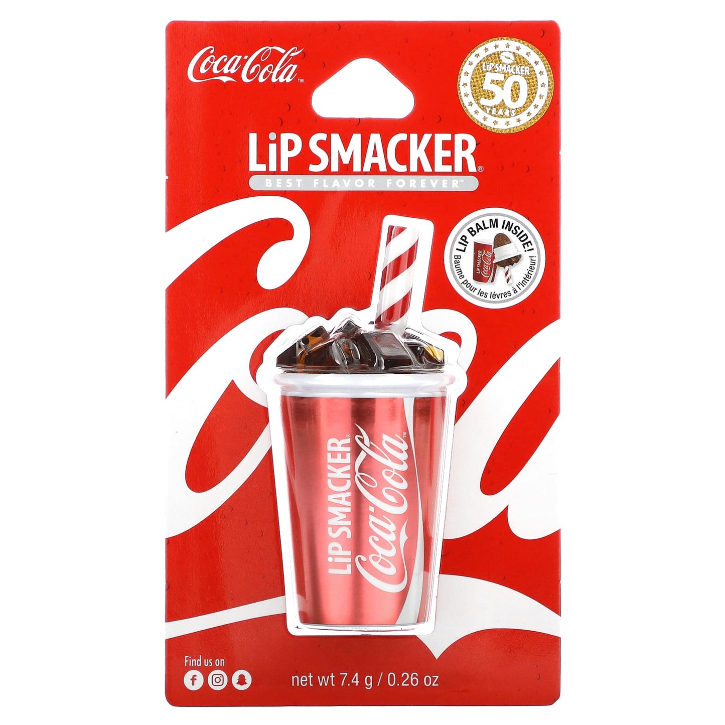 Lip Smacker, Coca-Cola, Lip Balm, Coke Cup, 0.26 oz (7.4 g) - Image 2