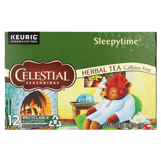 Celestial Seasonings Sleepytime Herbal Tea, Caffeine Free K-Cup Pods - Image 1