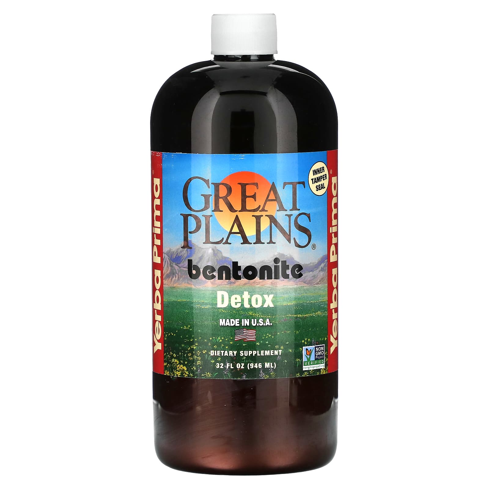 Yerba Prima, Great Plains Bentonite Detox, 32 fl oz (946 ml) - Image 1