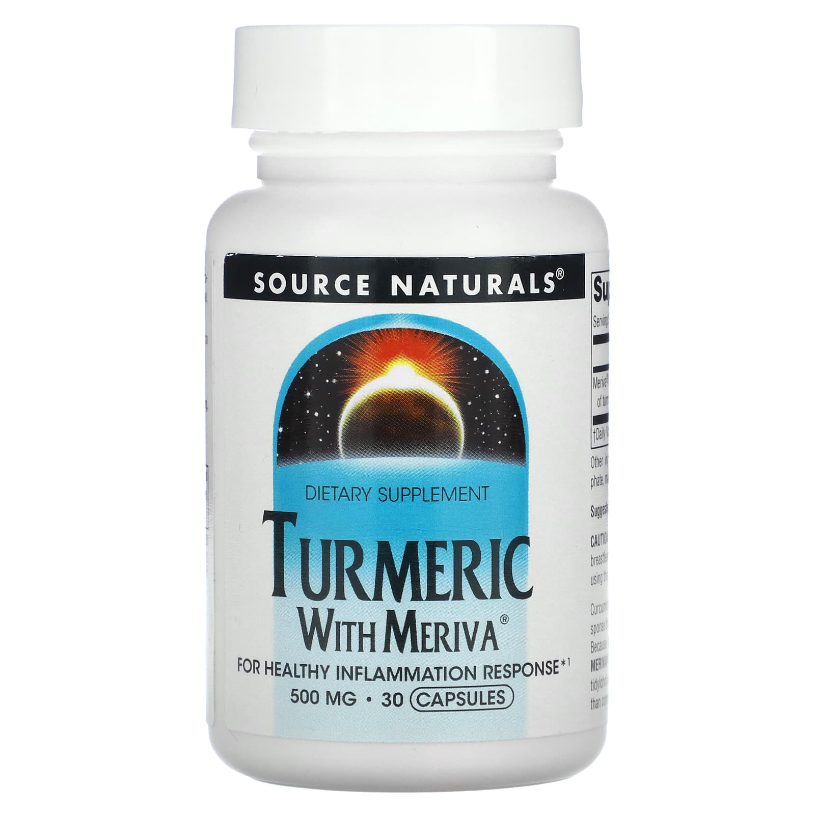 Source Naturals, Turmeric With Meriva, 500 mg, 30 Capsules - Image 1