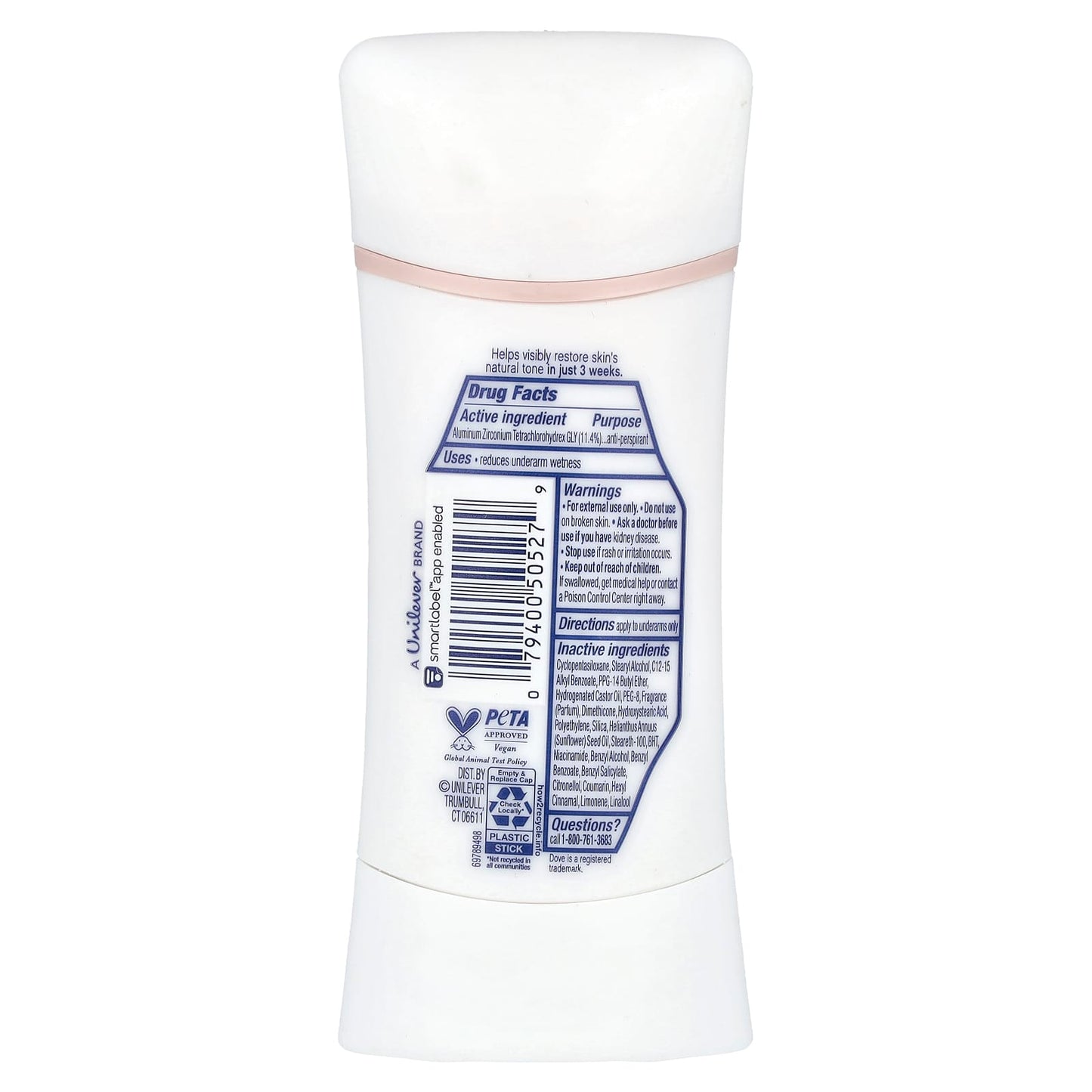 Dove Even Tone + Niacinamide Antiperspirant Deodorant 2.6 oz - Image 2