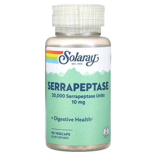 Solaray, Serrapeptase, 10 mg, 90 VegCaps - Image 1